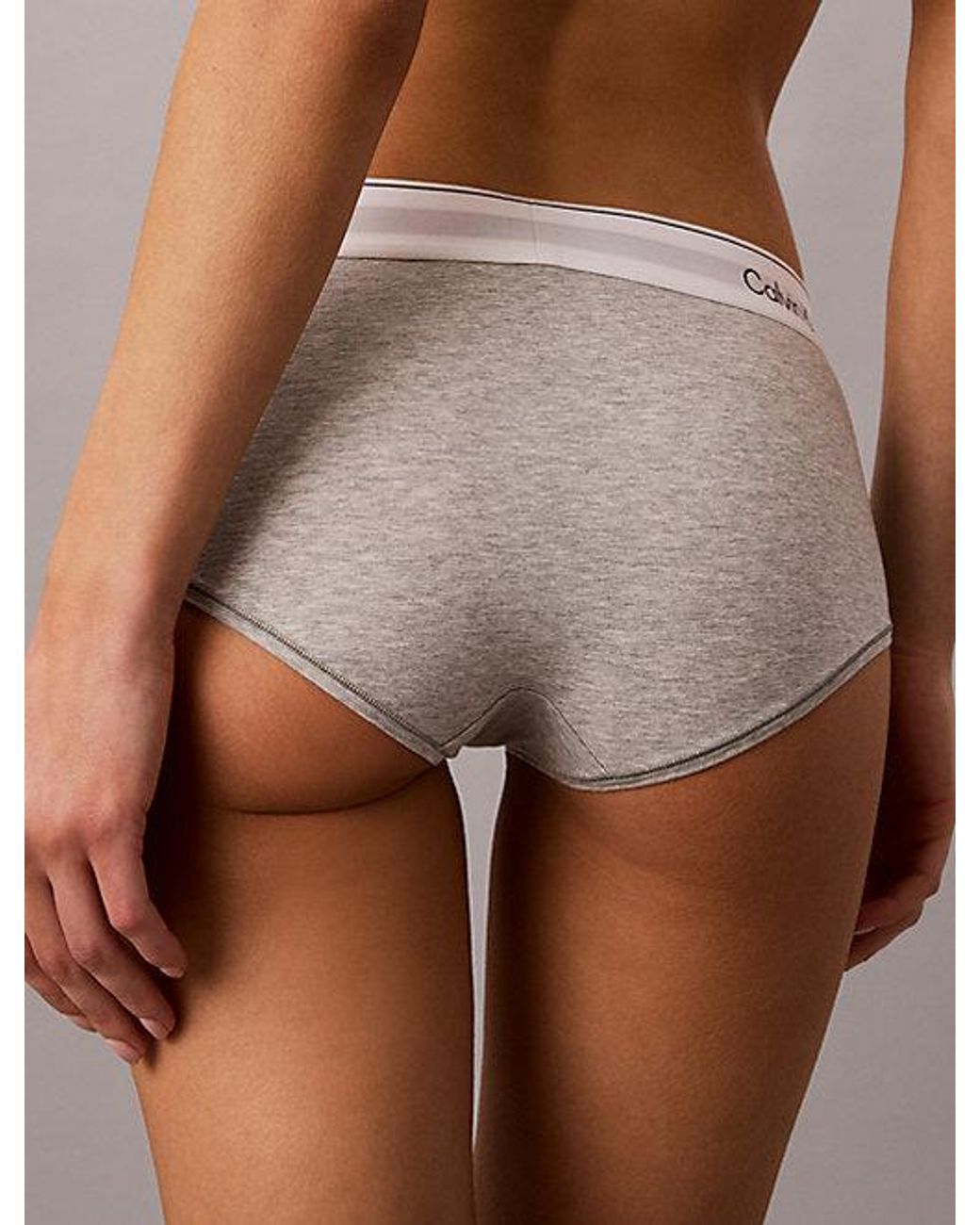 Calvin Klein Brown Boy Shorts Icon Cotton Modal