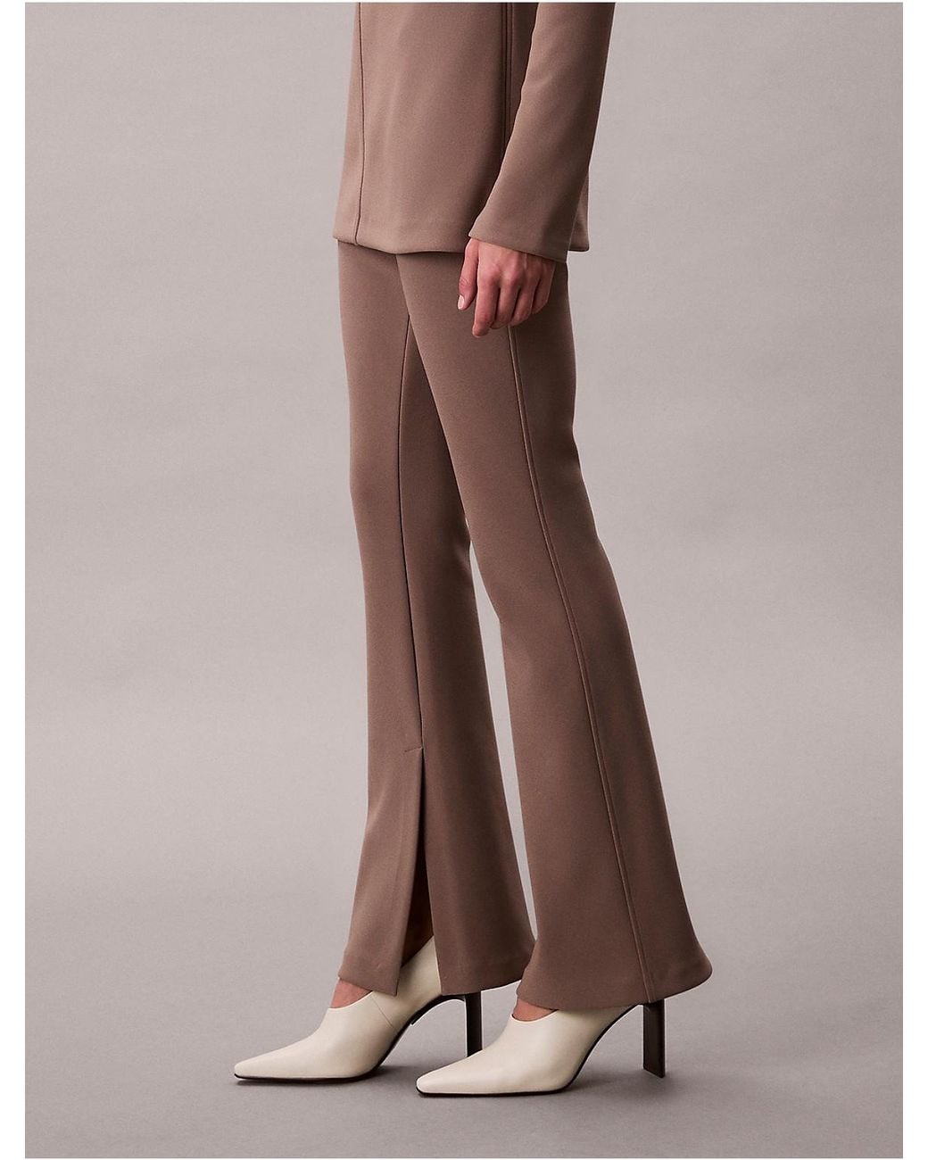 Calvin Klein Multicolor Tailored Knit Flared Pull-On Pants