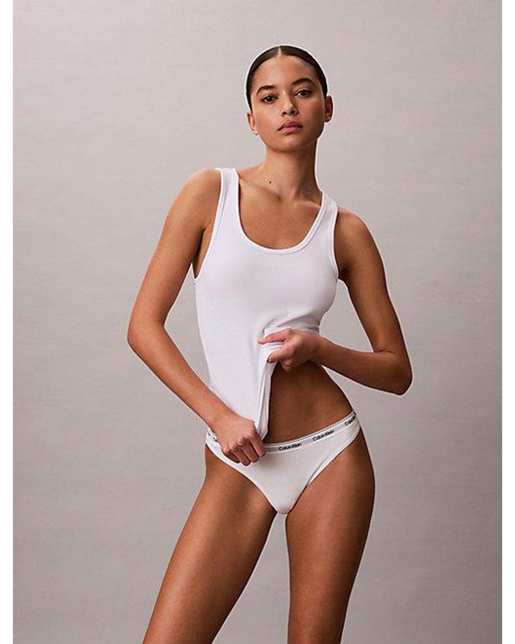 Calvin Klein Gray 5 Pack Thongs Icon Logo