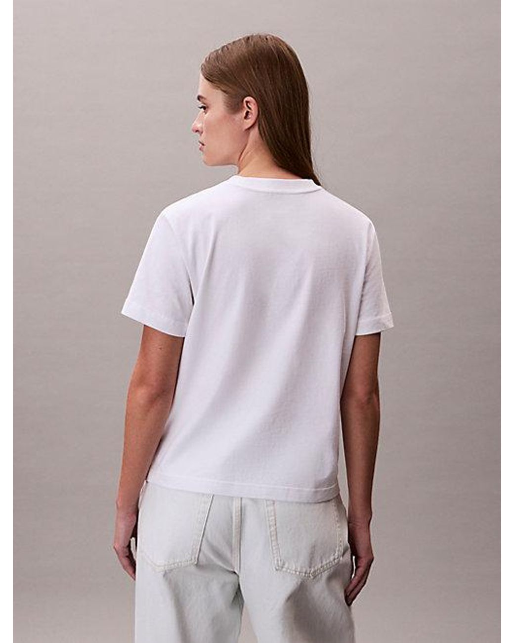 Calvin Klein Multicolor Jeans Monogram Appliqué T-Shirt
