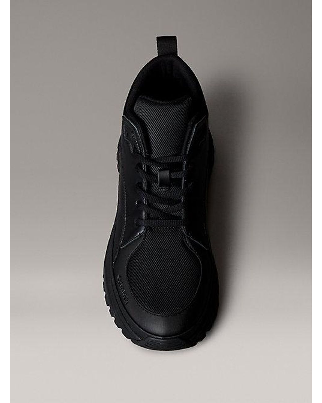 Calvin Klein Black Jeans Trailblazer High Top Runner Trainers for men