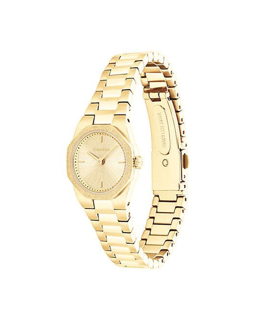 Calvin Klein Metallic Sculpted Geometric Bracelet Watch