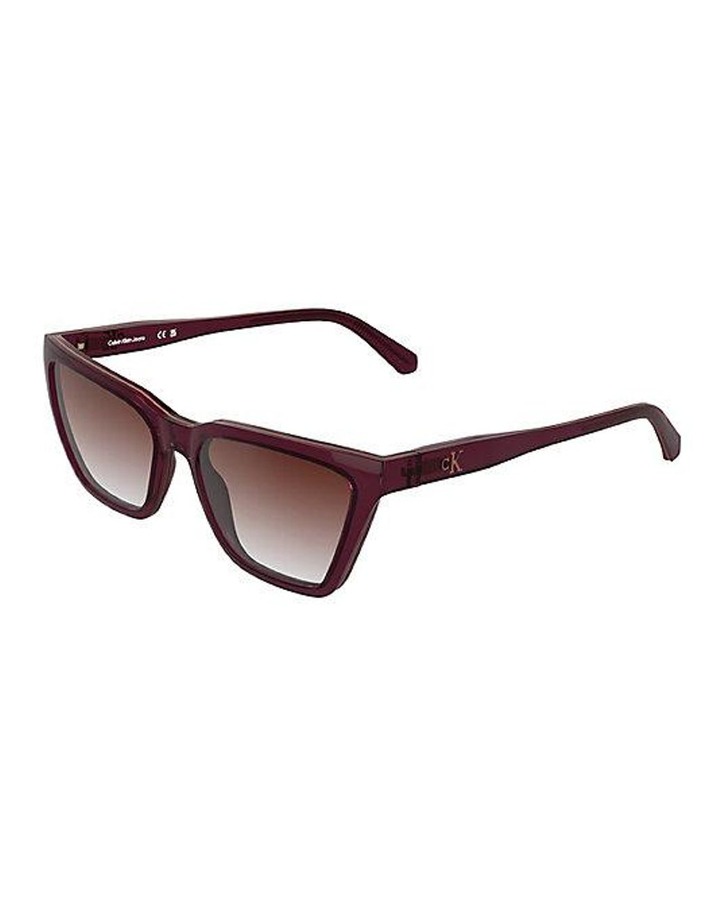 Calvin Klein Brown Jeans Modified Rectangle Sunglasses