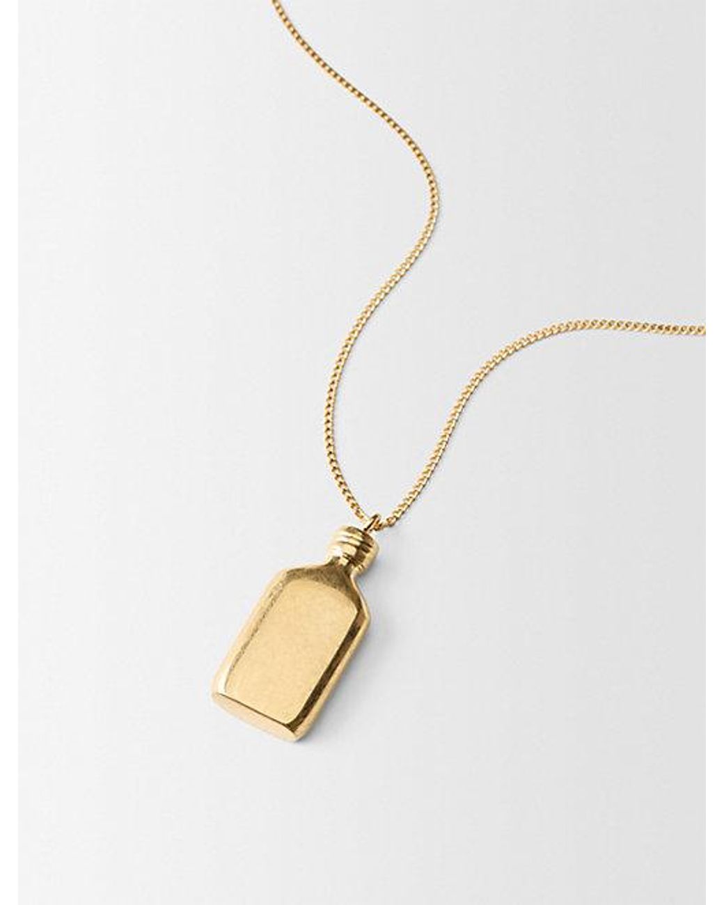 Calvin Klein White Short Ck One Charm Necklace