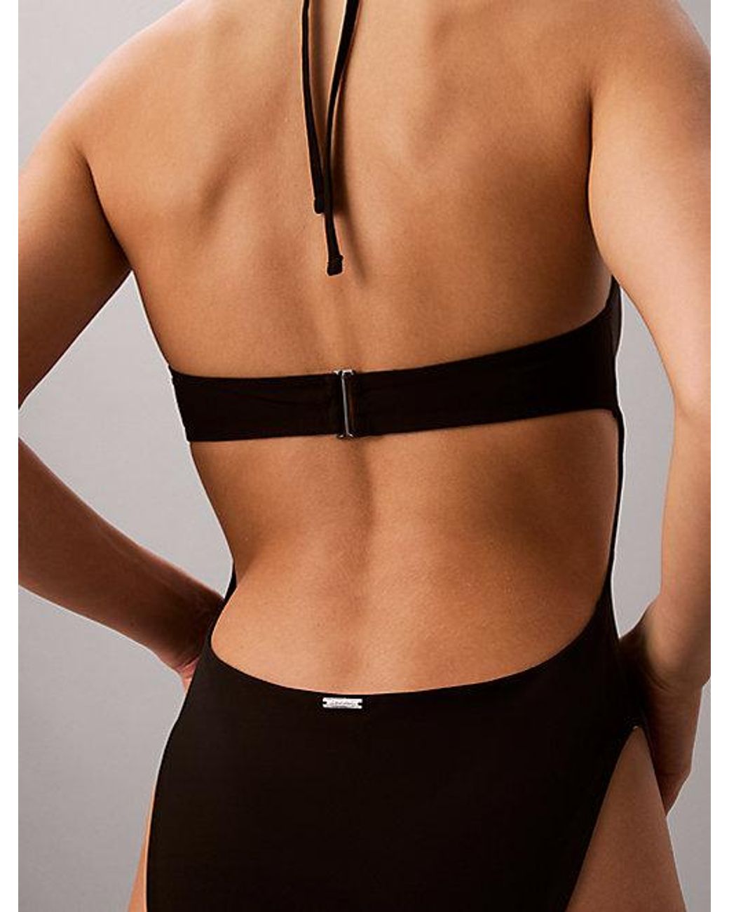 Calvin Klein Black Plunge Swimsuit Ck Tailored