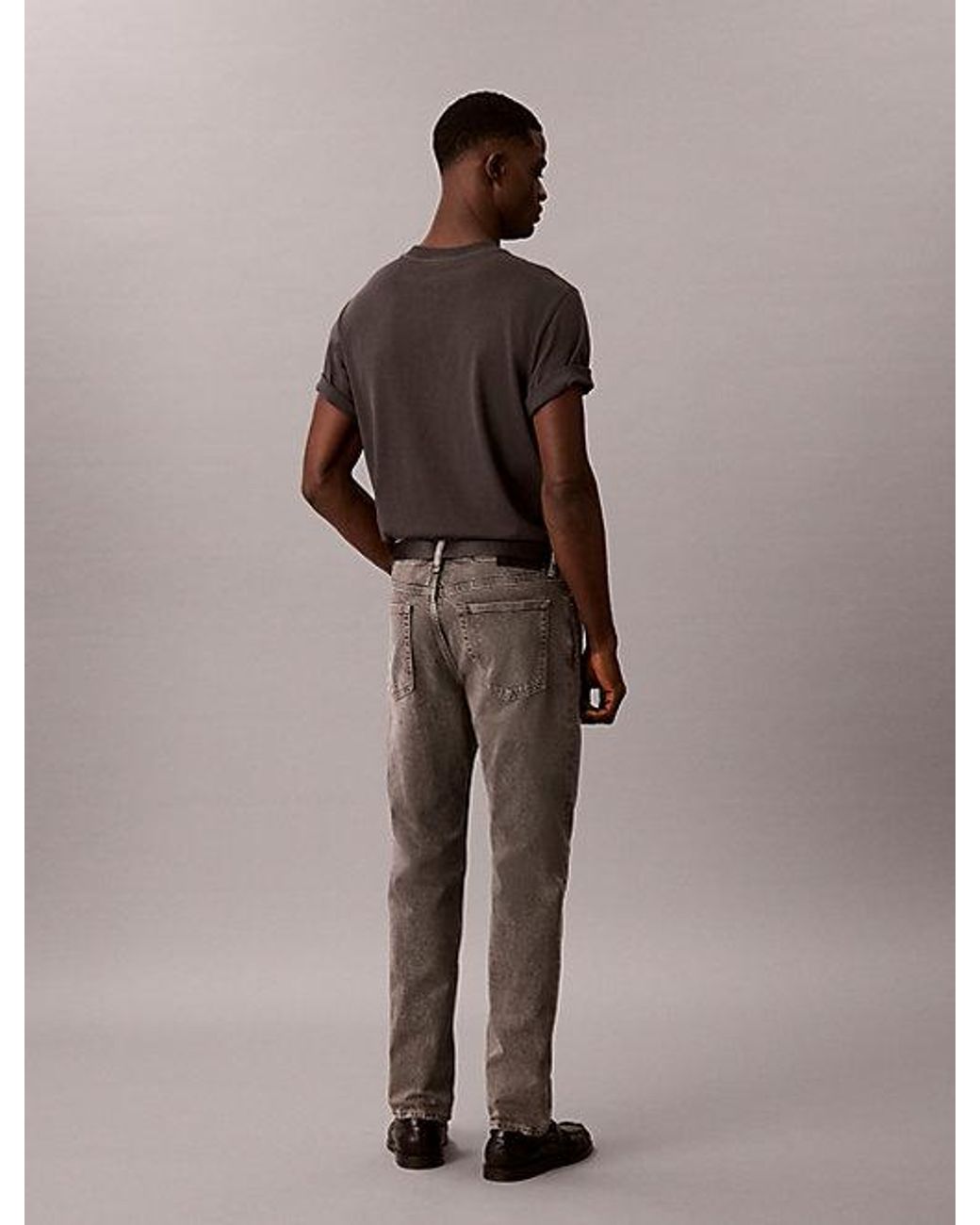 Calvin Klein Brown Slim Straight Jeans for men
