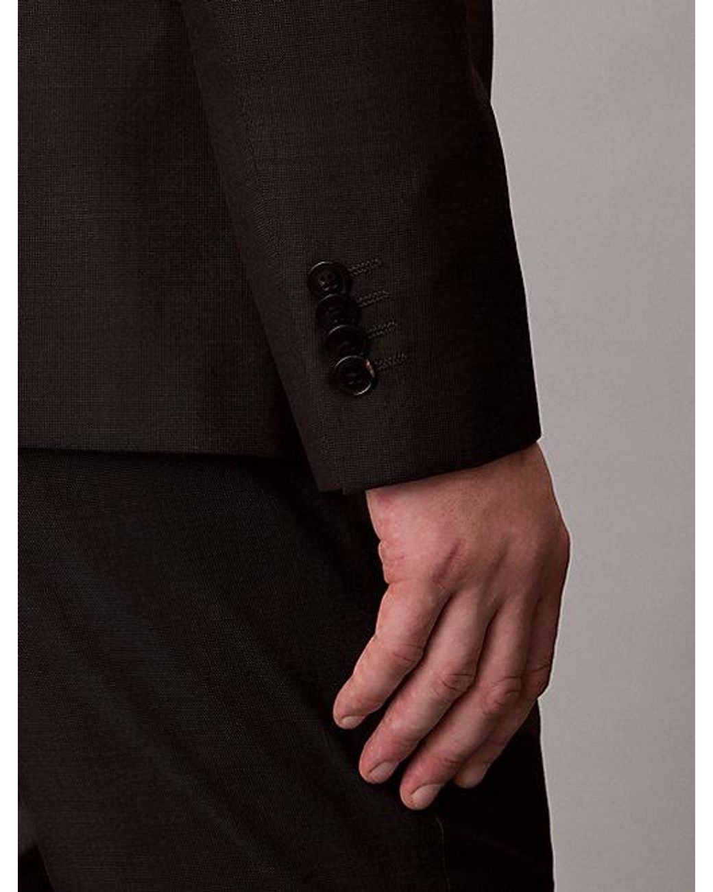 Calvin Klein Slim Blazer Met Microstippen in het Gray voor heren
