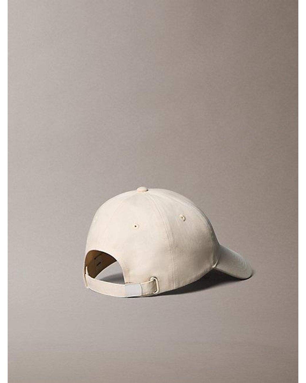 Calvin Klein Natural Cotton Twill Logo Cap