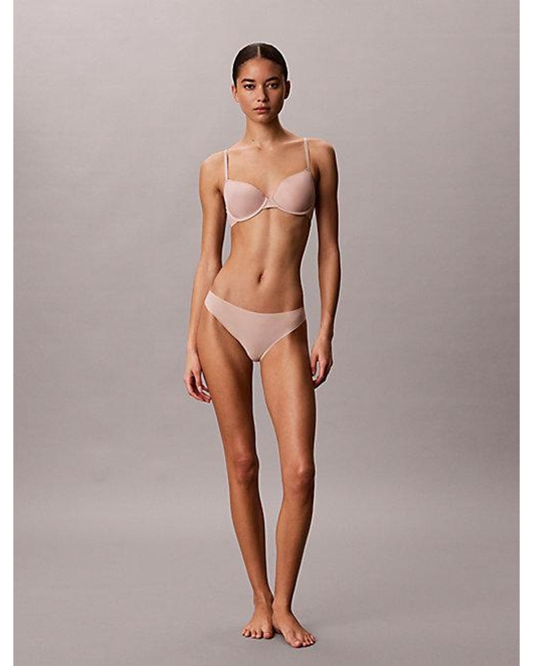 Calvin Klein Natural Lightly Lined Demi Bra Perfectly Fit Ultra Light