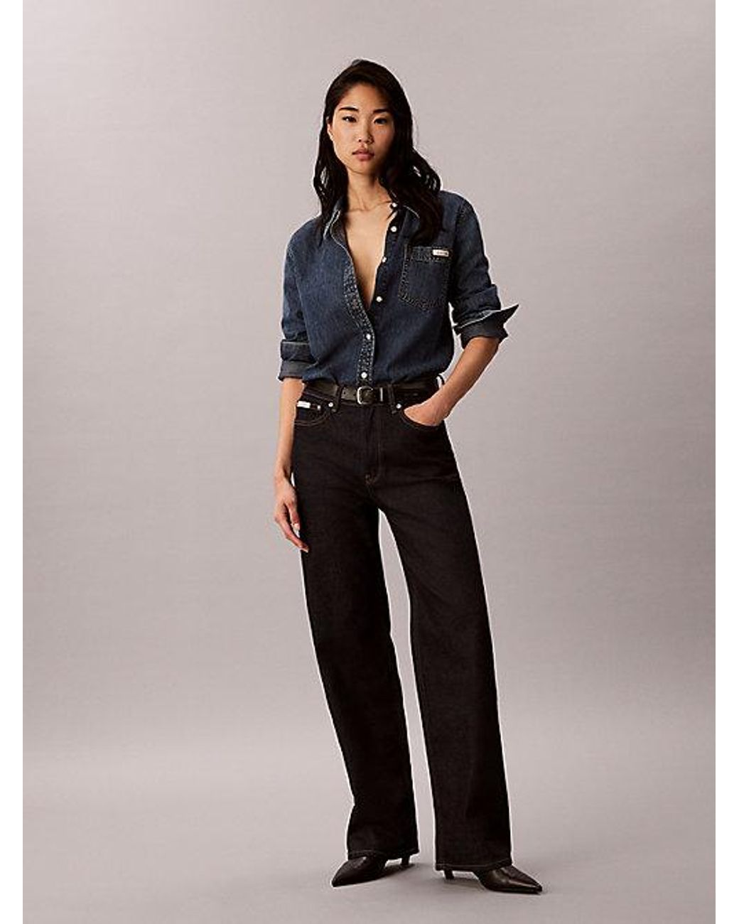 Calvin Klein Multicolor Jeans High Rise Loose Jeans