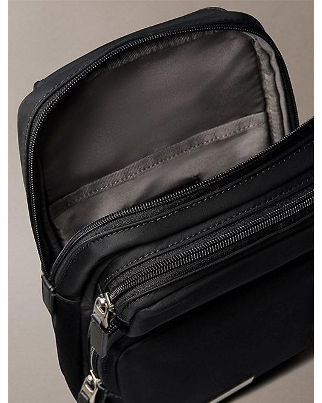Calvin Klein Black Nylon Sling Bag for men