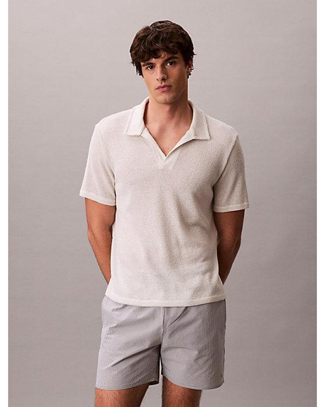 Calvin Klein Multicolor Medium Drawstring Swim Shorts for men