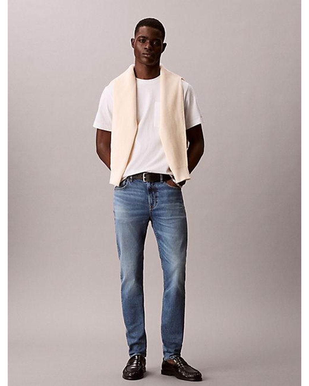 Calvin Klein Blue Jeans Slim Tapered Jeans for men
