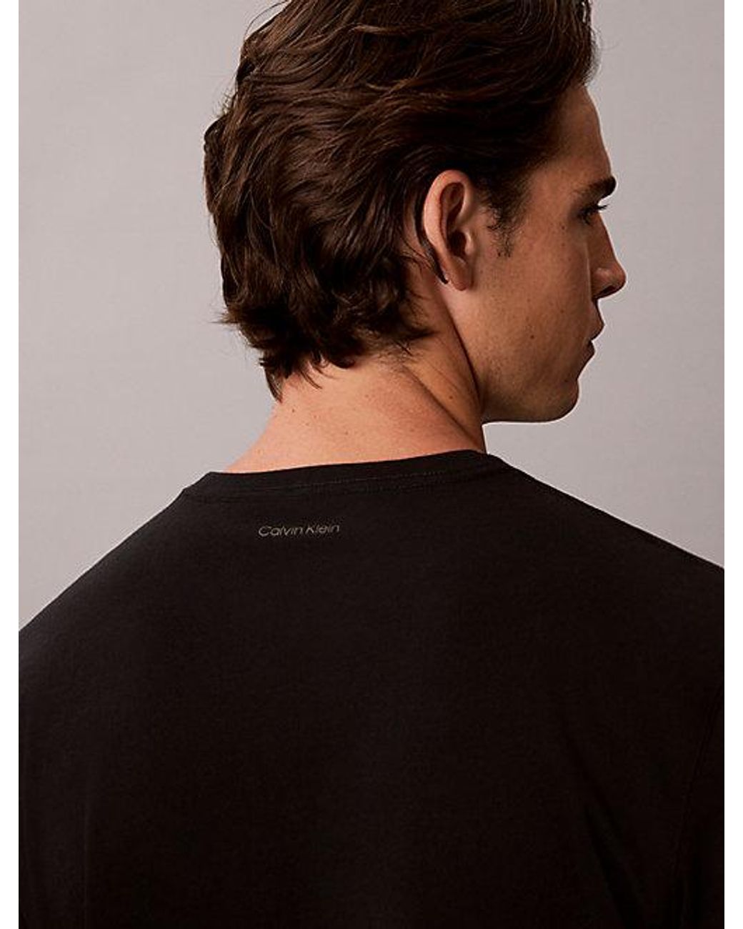 Calvin Klein Black Jeans Script Logo T-Shirt for men