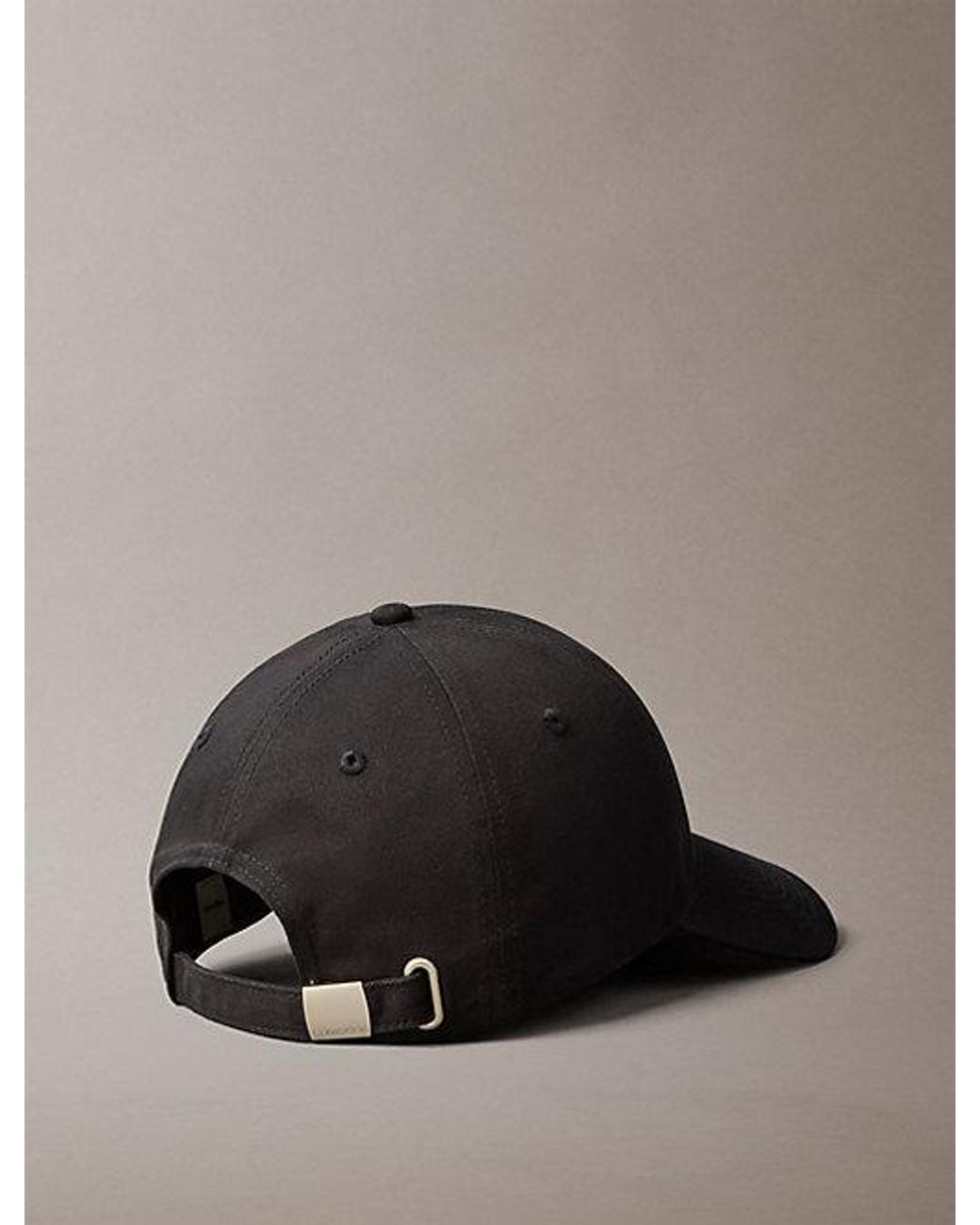 Calvin Klein Black Compact Monogram Baseball Cap for men