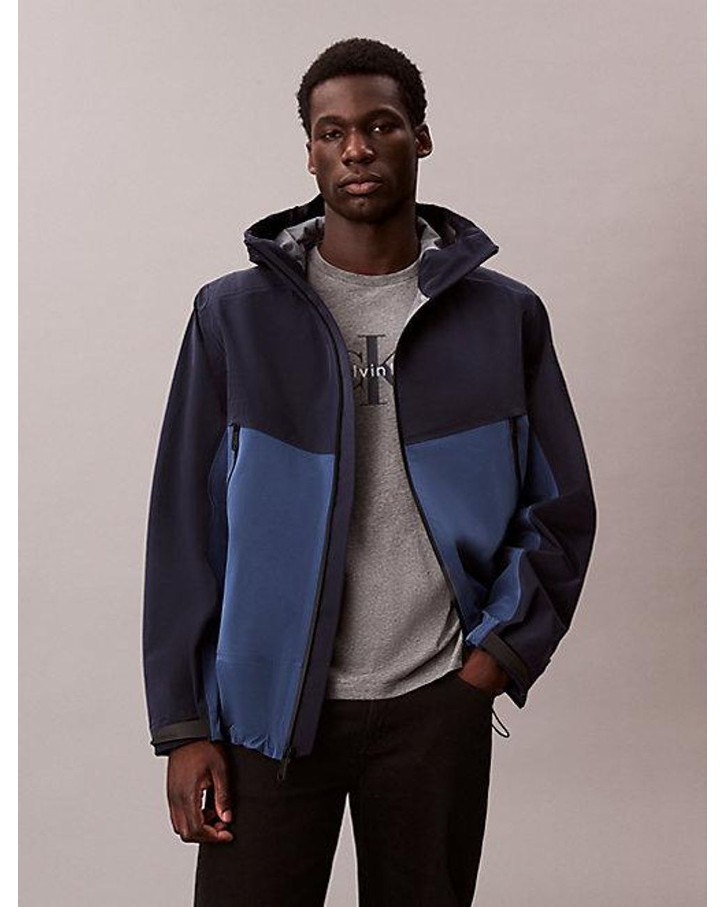 Calvin Klein Windjack Tech Shell in het Blue voor heren