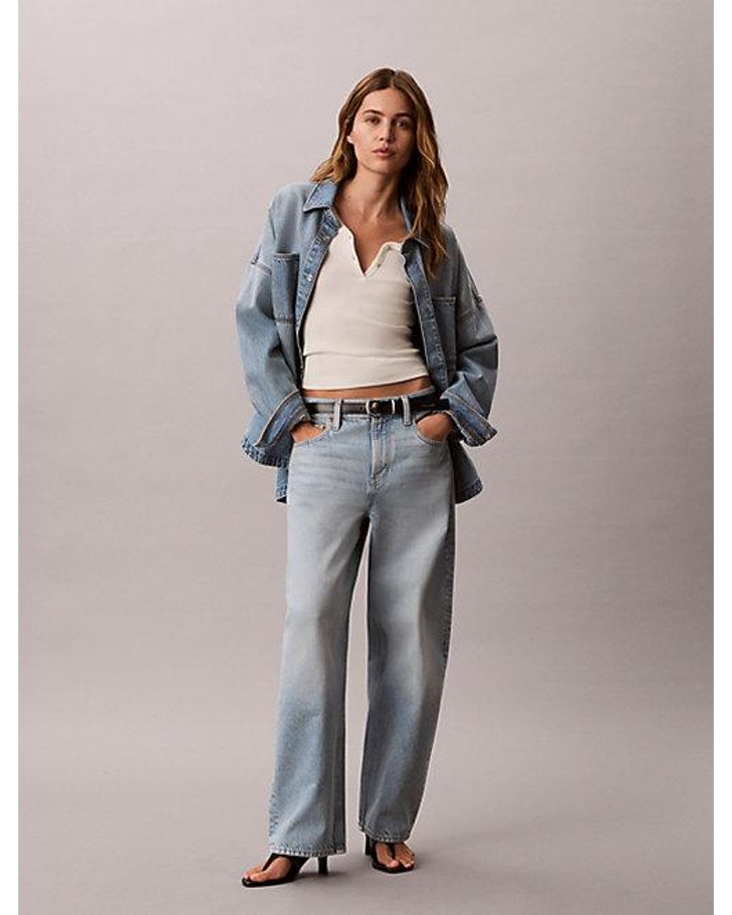 Calvin Klein Blue Jeans Relaxed Barrel Jeans