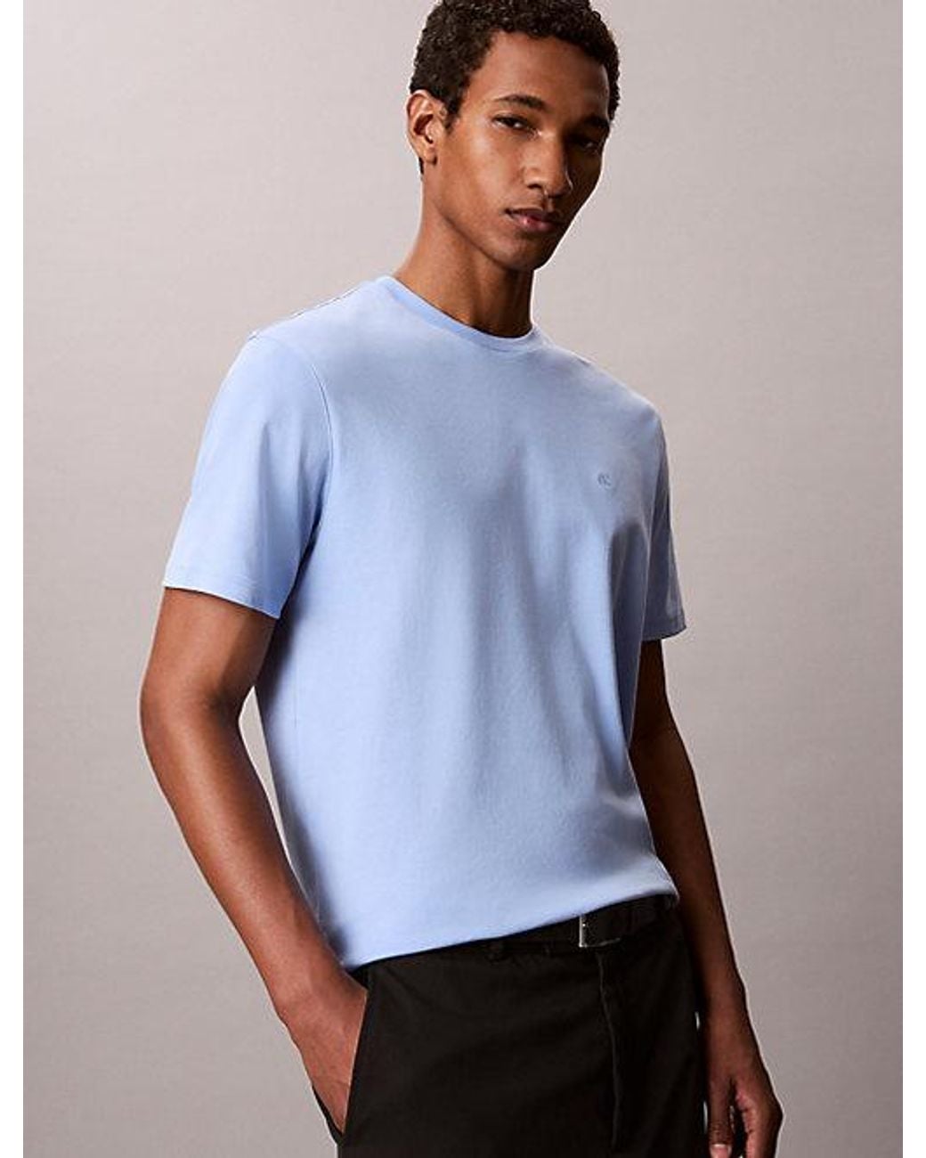Calvin Klein Blue Supima Cotton T-Shirt for men