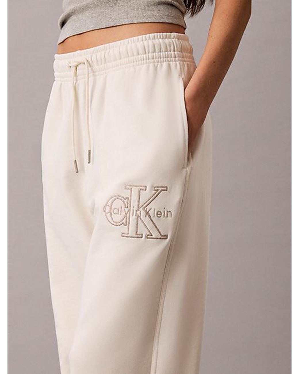 Calvin Klein Natural Jeans Relaxed Cotton Terry Joggers