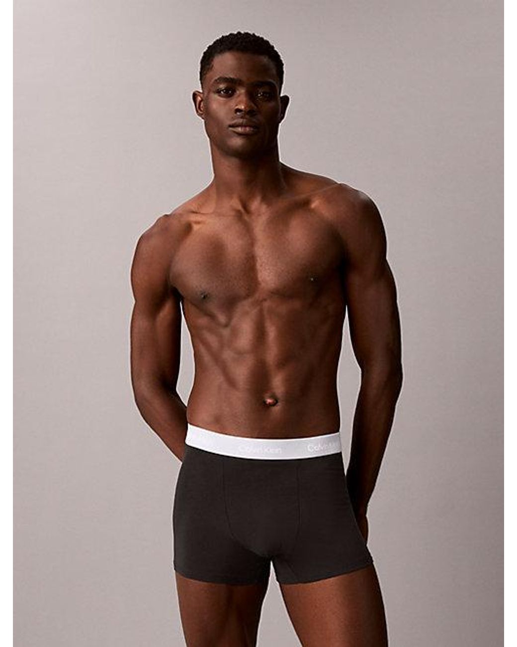Calvin Klein Multicolor 3 Pack Relaxed Trunks Icon Cotton Stretch for men