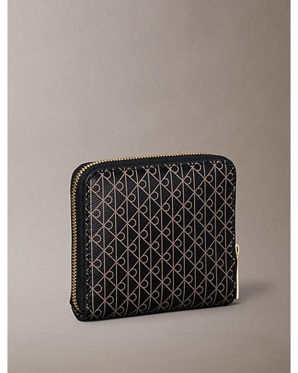 Calvin Klein Multicolor Rfid Square Zip Around Logo Wallet