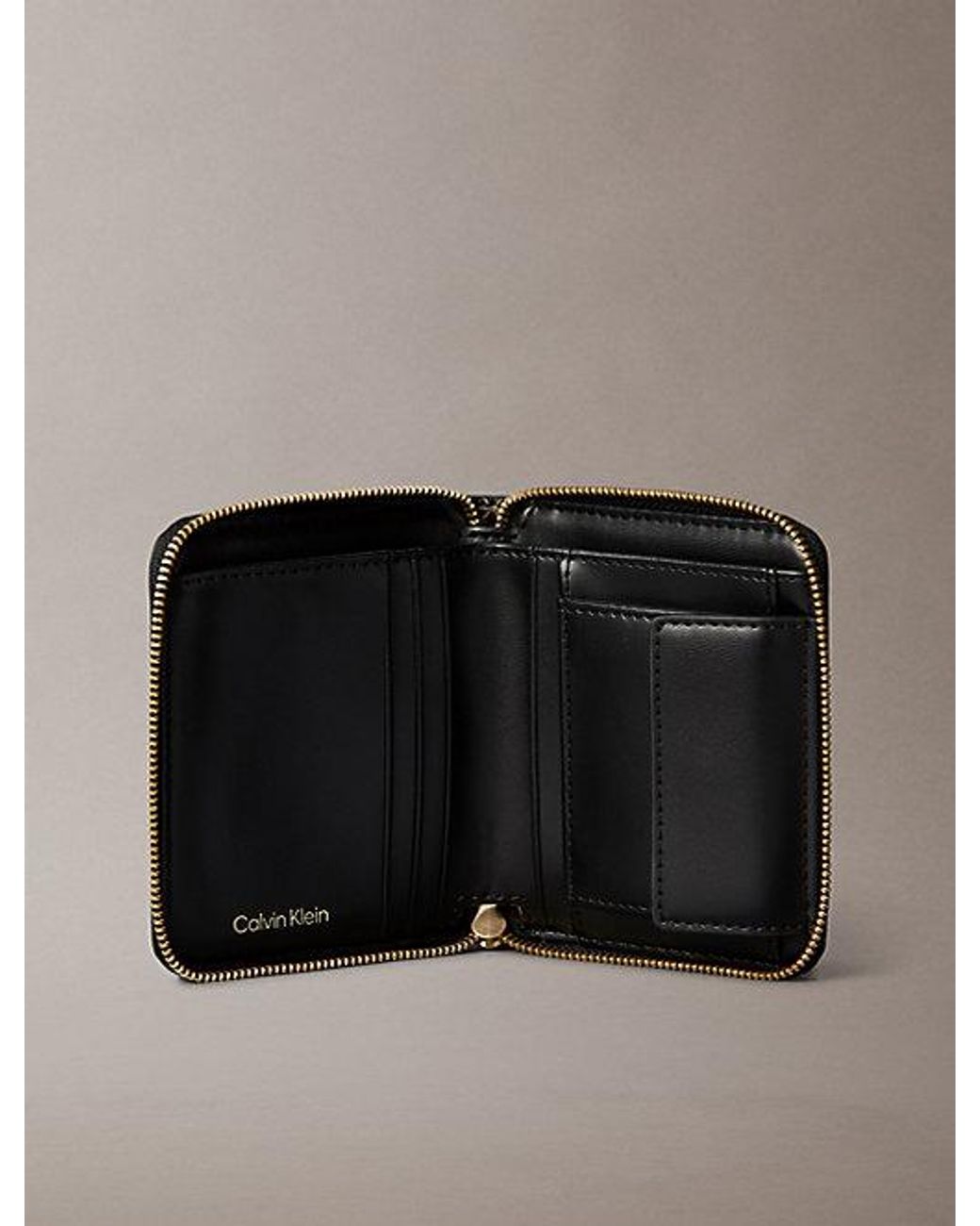 Calvin Klein Multicolor Rfid Square Zip Around Logo Wallet