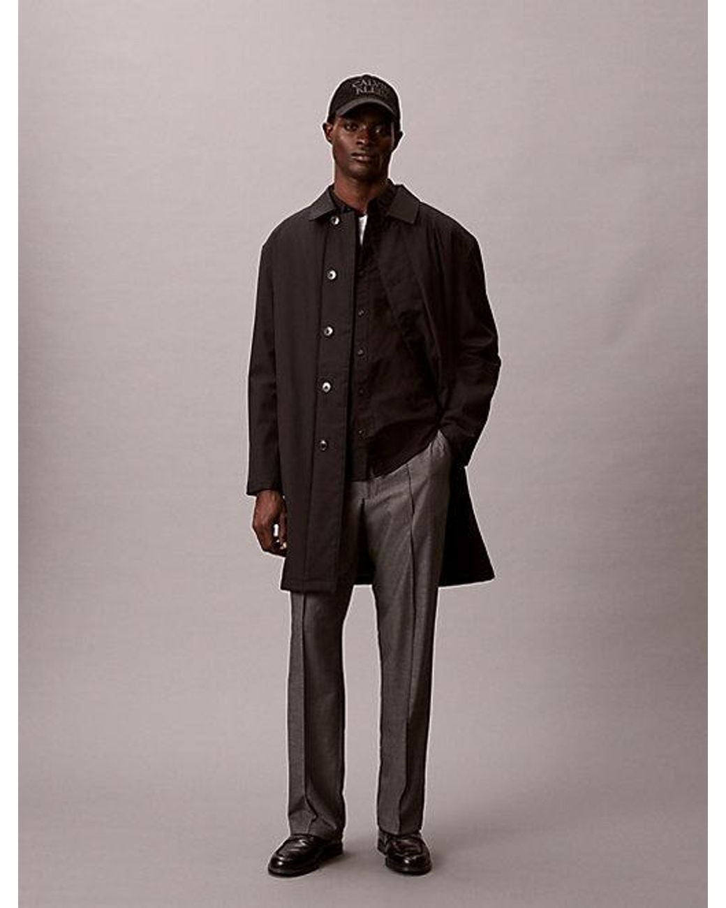 Calvin Klein Brown 90S Straight Viscose Blend Trousers for men