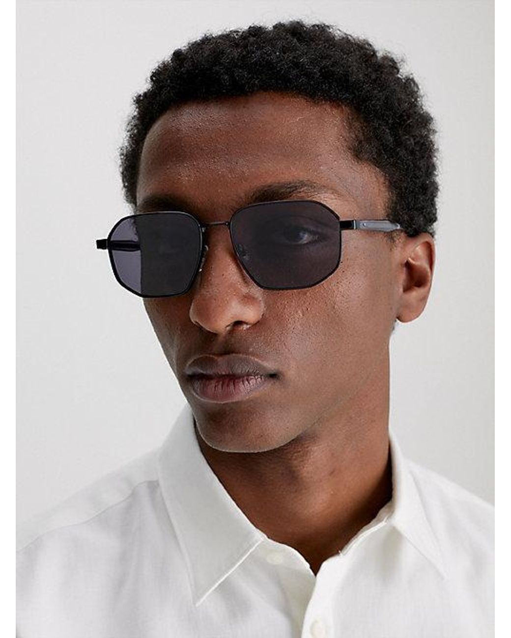 Calvin Klein Blue Rectangle Sunglasses for men