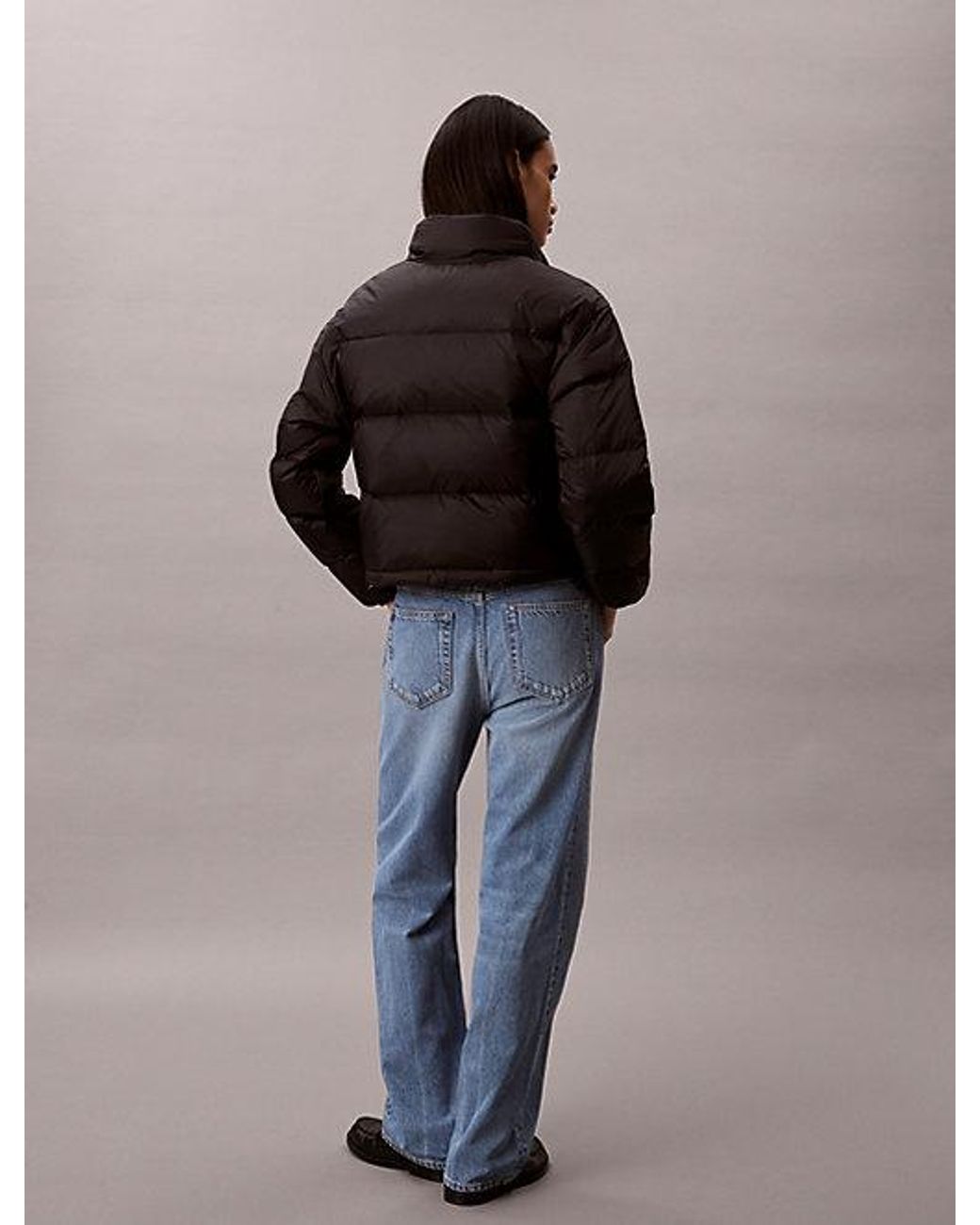 Calvin Klein Monogram Donsjack in het Blue