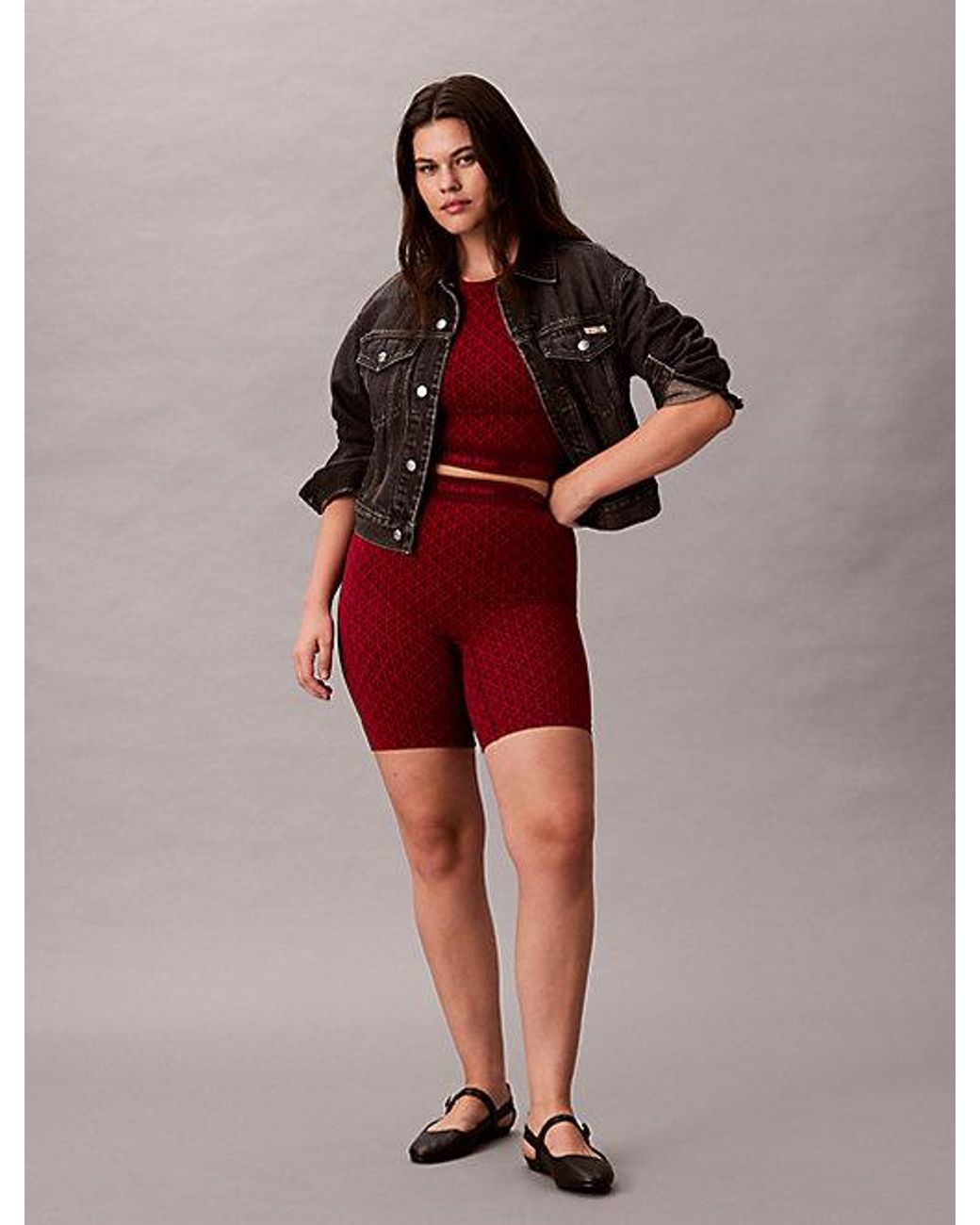 Calvin Klein Shapewear Shorts in het Red