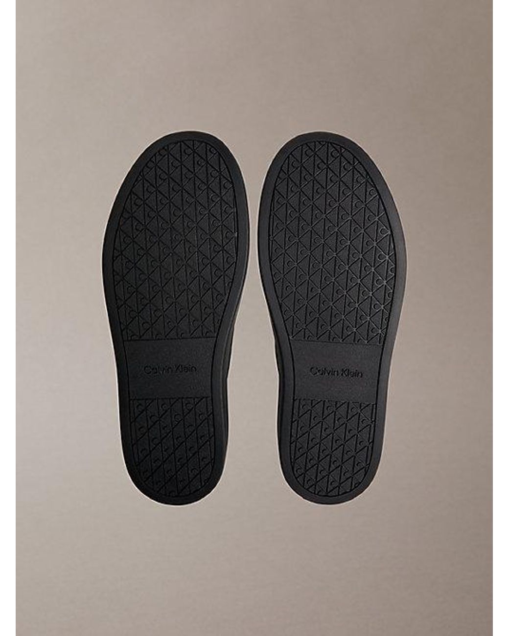 Calvin Klein Gray Athena Leather Hybrid Boat Shoes for men