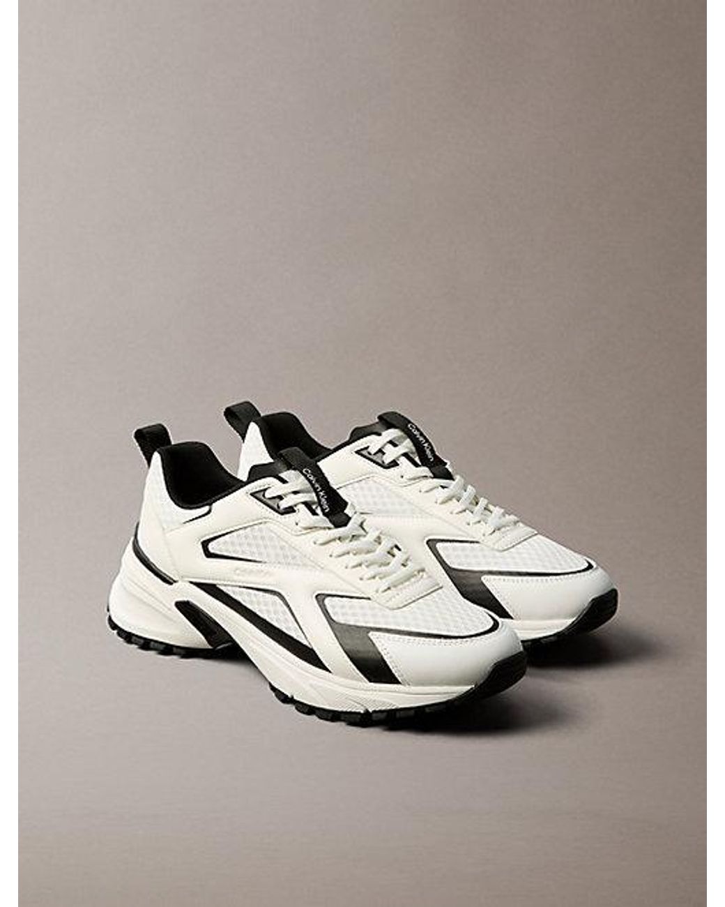 Calvin Klein Metallic Trailblazer — Mesh Mix Runner Trainers for men