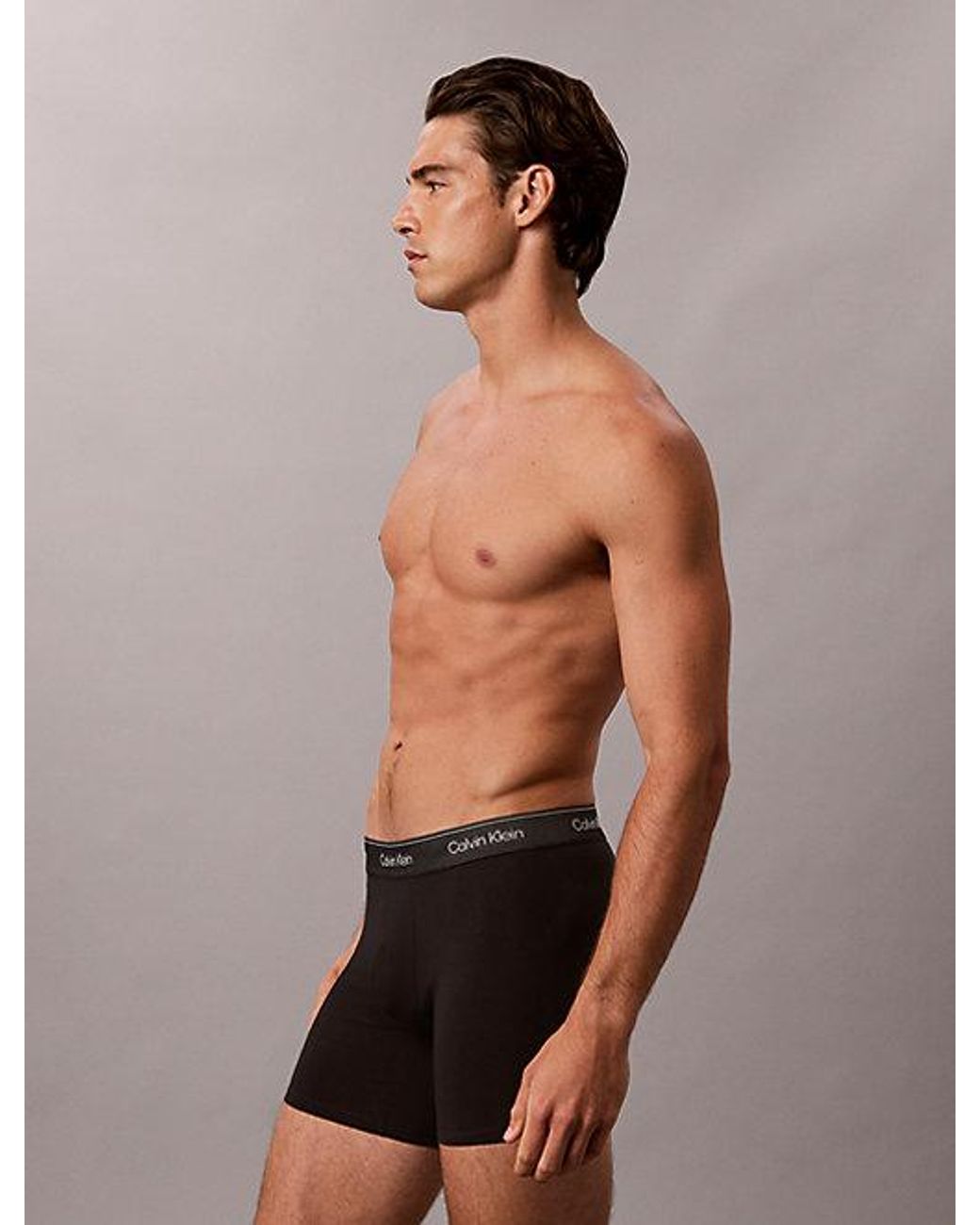 Calvin Klein Multicolor 3 Pack Boxer Briefs Icon Cotton Stretch Metallic for men