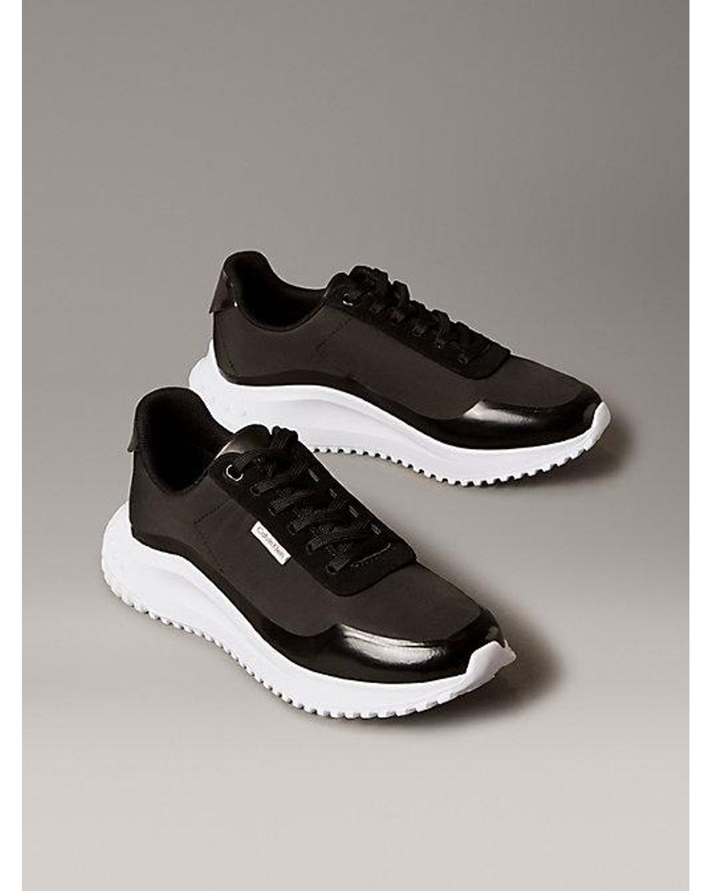 Calvin Klein Metallic Mirrored Tab Ultralight Trainers