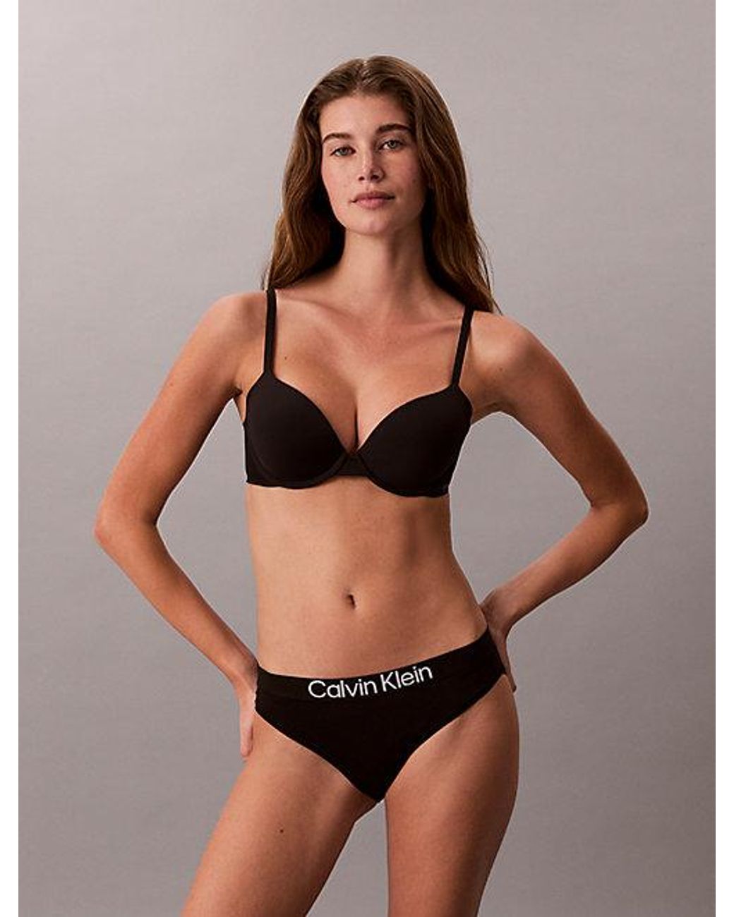 Calvin Klein Maximum Cotton 5-Pack Slips in het Gray