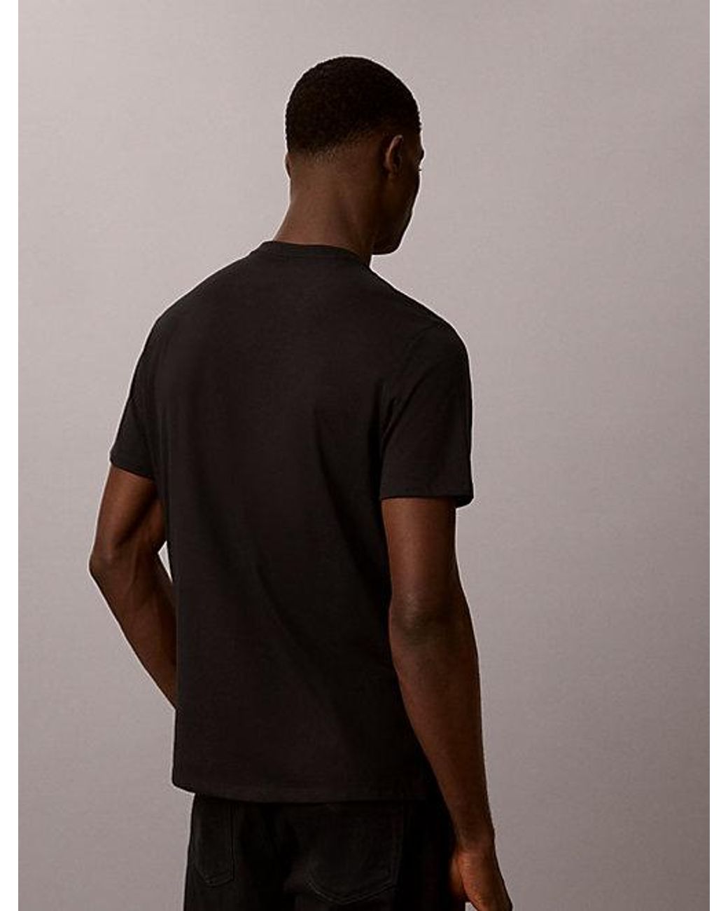 Calvin Klein Monogram T-Shirt in het Brown voor heren