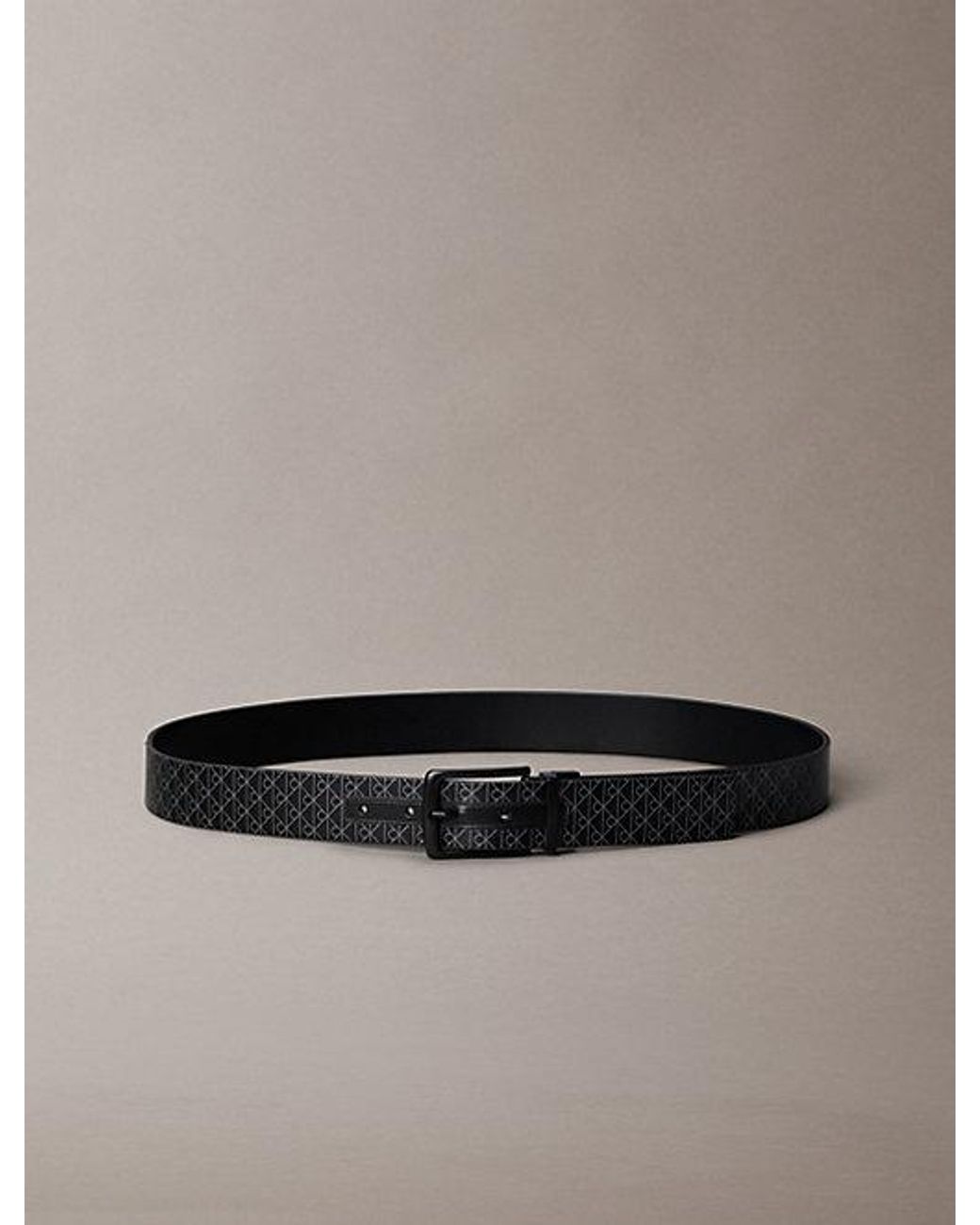 Calvin Klein Black Reversible Logo Belt for men