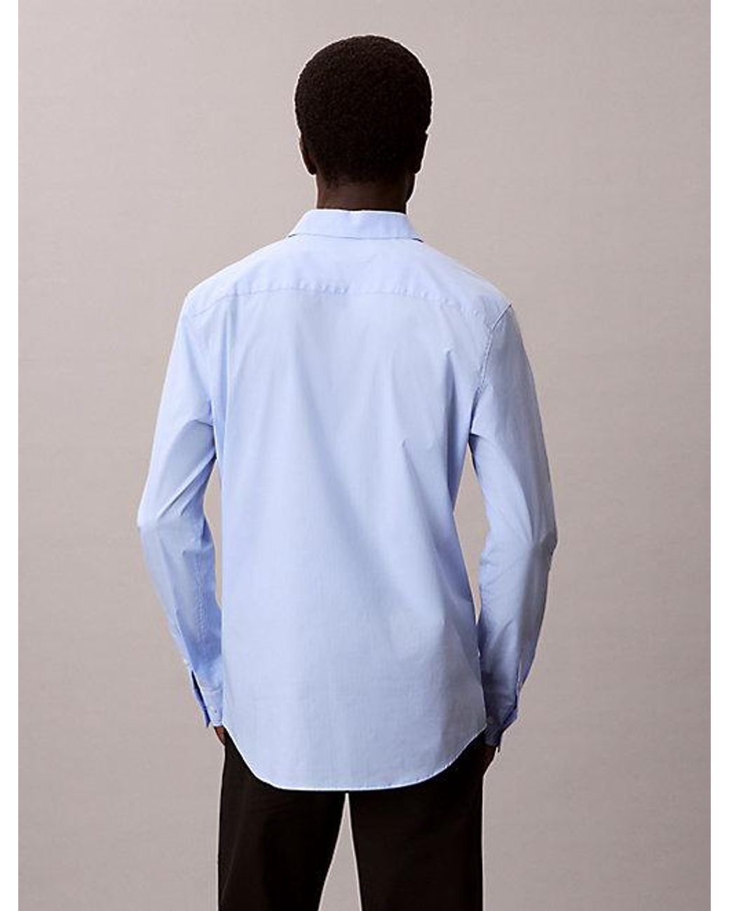 Calvin Klein Multicolor Slim Cotton Poplin Stripe Shirt for men