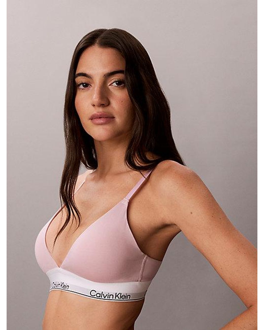 Calvin Klein Multicolor Lightly Lined Triangle Bralette Icon Cotton Modal