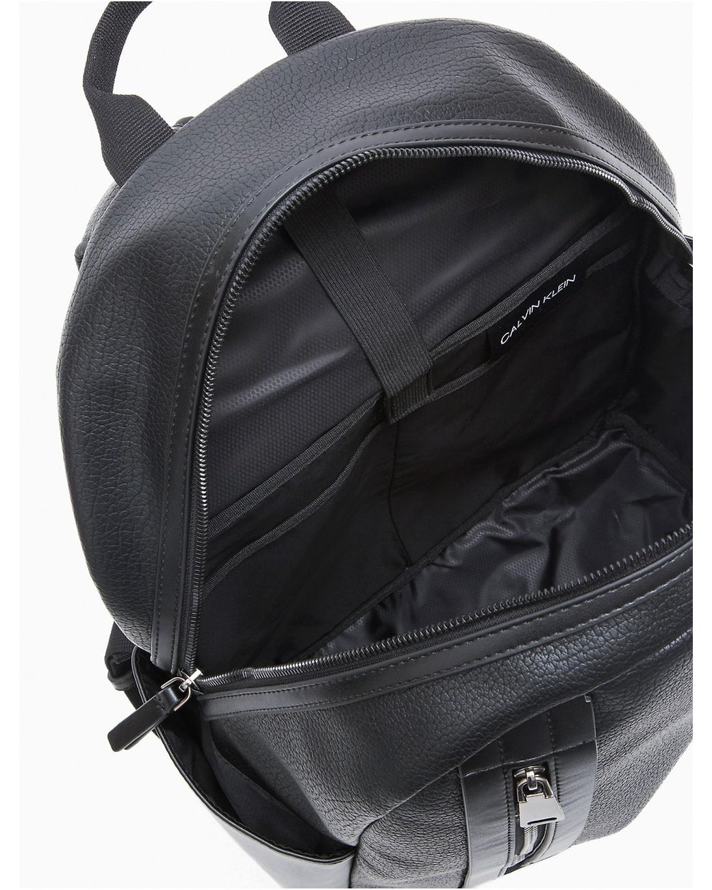 Calvin Klein Bartley Pebble Texture Campus Backpack in Black for Men | Lyst