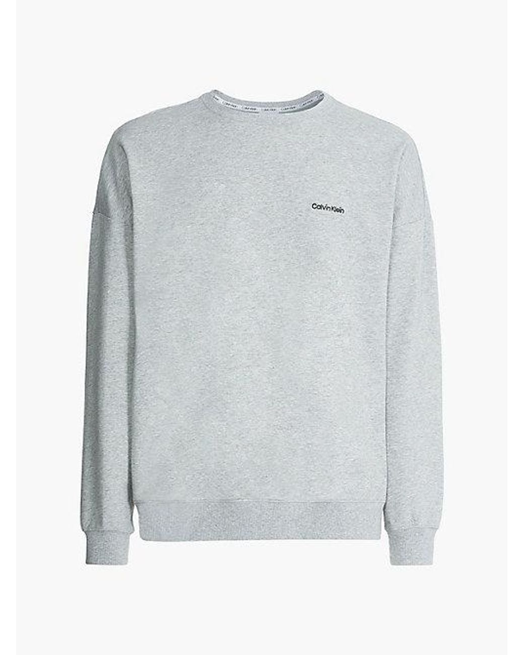 Calvin Klein Gray Lounge Sweatshirt Modern Cotton for men