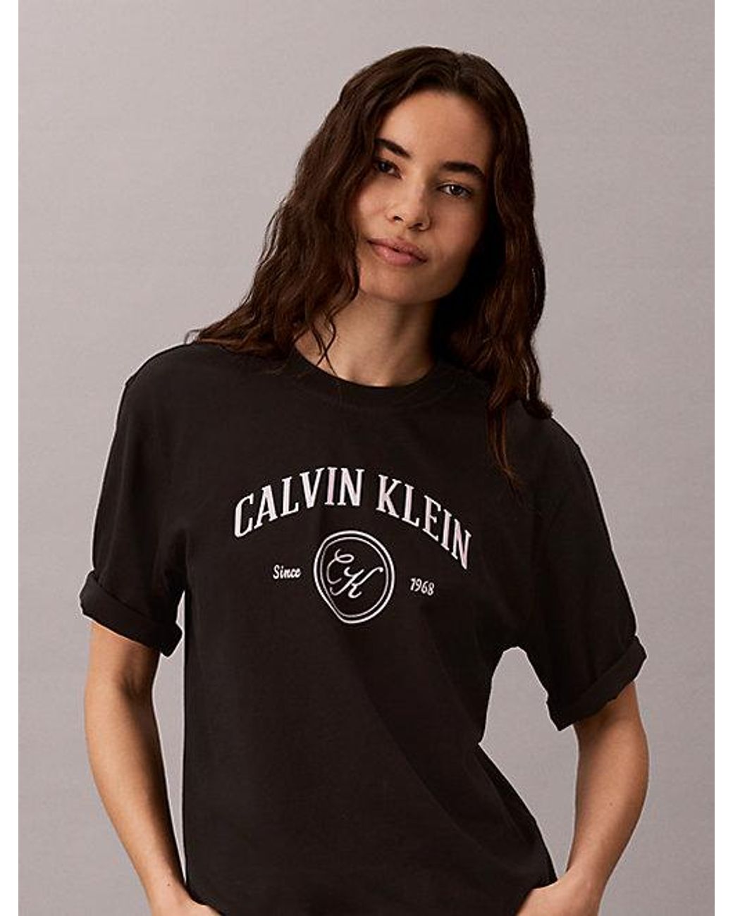 Calvin Klein Black Jeans Relaxed Graphic Logo T-Shirt