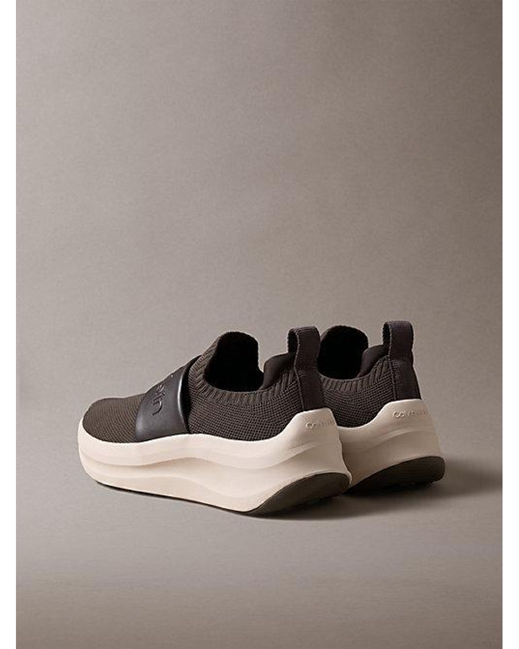 Calvin Klein Brown Ck Volumax Slip On Runner Trainers