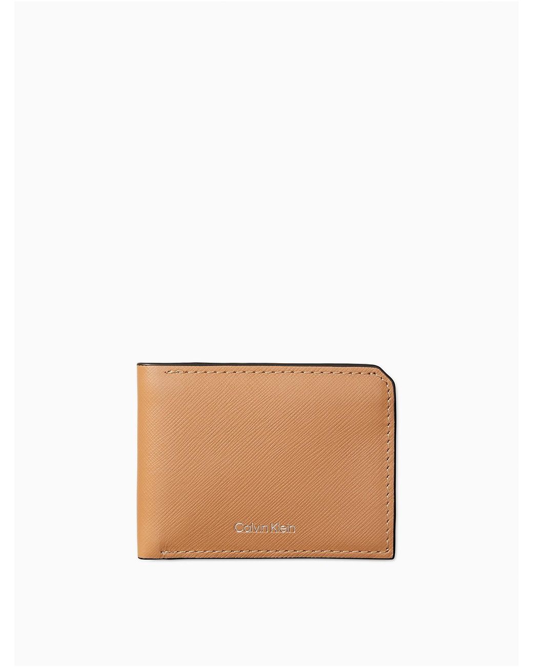 Calvin klein sales saffiano wallet