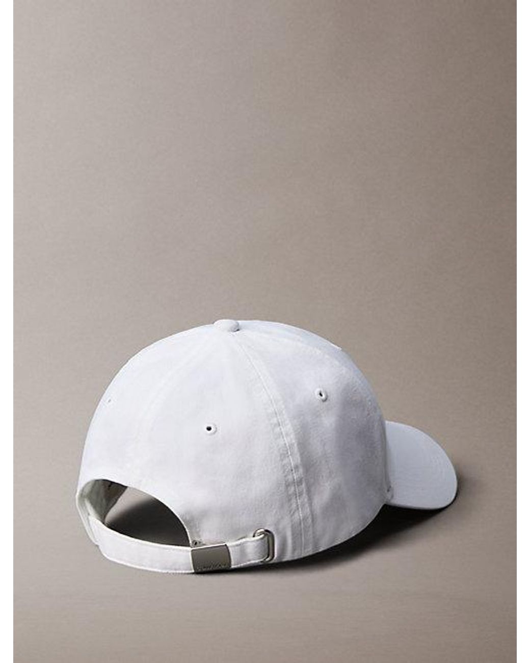 Calvin Klein Metallic Cotton Twill Embroidered Logo Cap