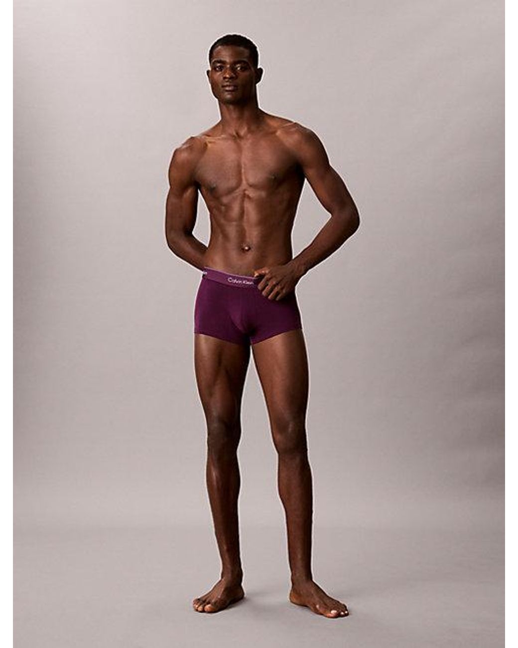 Calvin Klein Metallic 5 Pack Low Rise Trunks Icon Cotton Stretch for men
