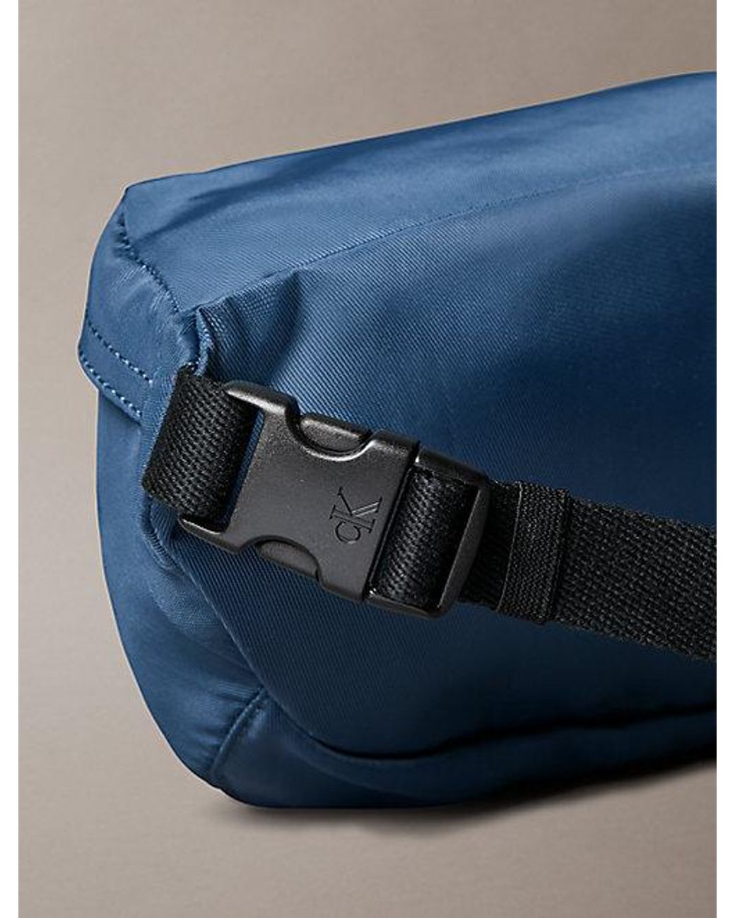 Calvin Klein Blue Nylon Signature Logo Bum Bag for men