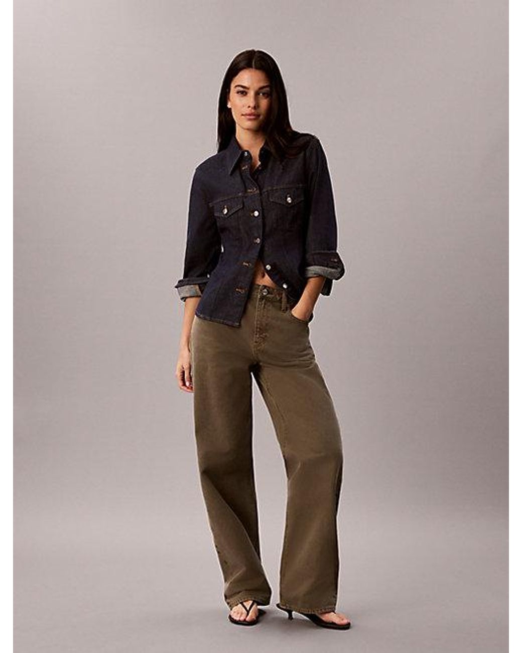 Calvin Klein Green Jeans 90S Straight Jeans