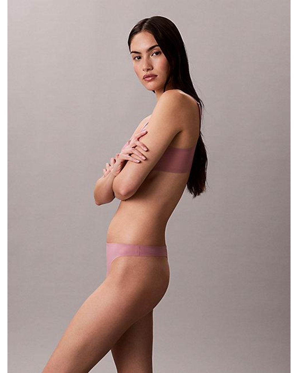 Calvin Klein Pink Thong Perfectly Fit Ultra Light