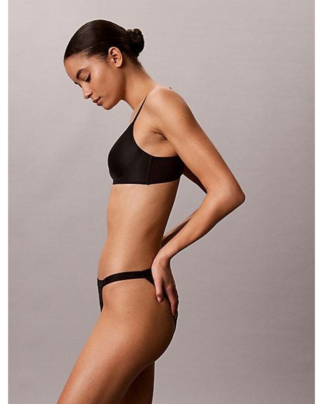 Calvin Klein Black Lightly Lined Wirefree Bra Perfectly Fit Ultra Light